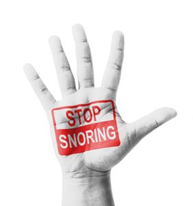 stop snoring sign