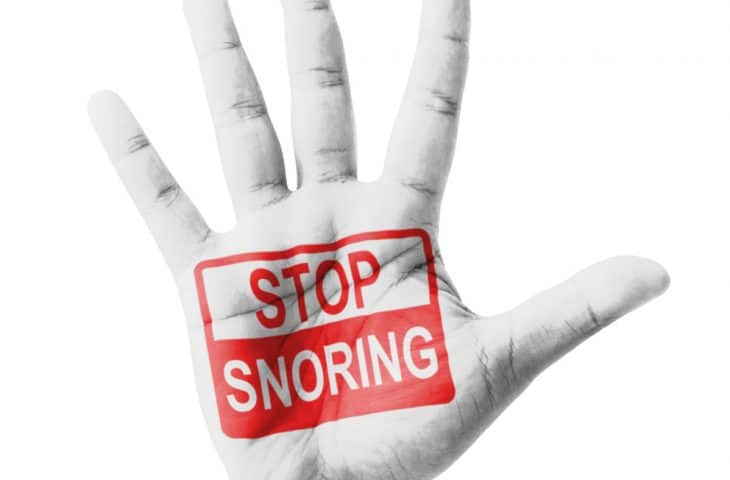 stop snoring and sleep apnea sign