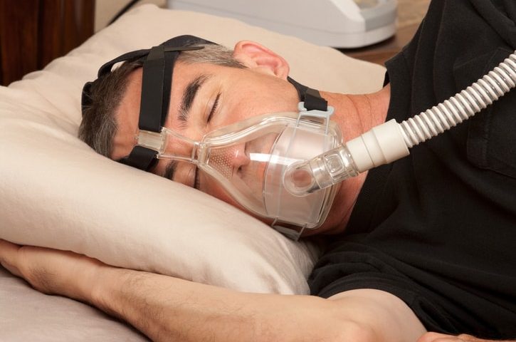 Man with Sleep Apnea and CPAP